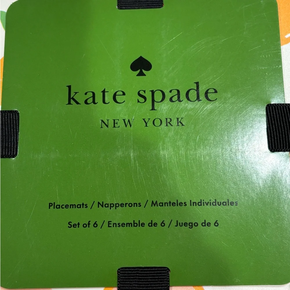 NWT Kate Spade dining bundle: summer cocktail placemats & kitchen towels
