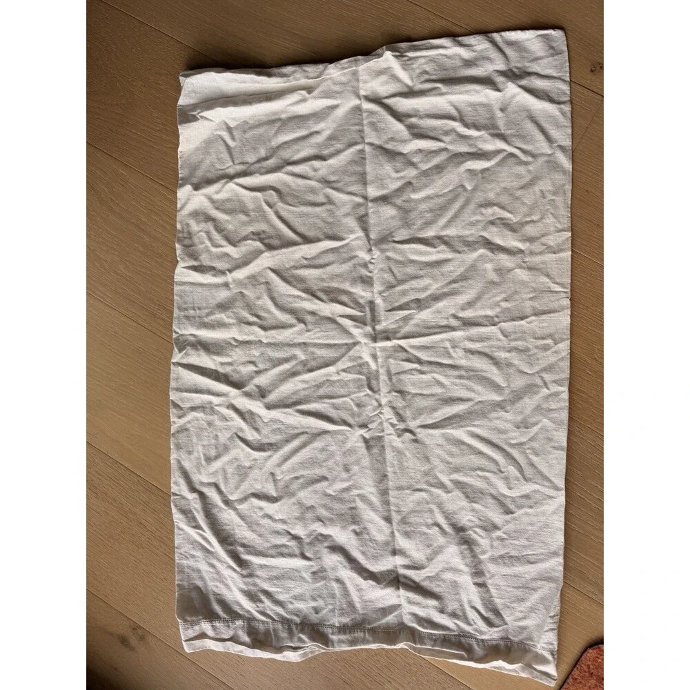 Vintage Handmade Embroidered Standard Pillowcases Floral Set Of 2 Matching