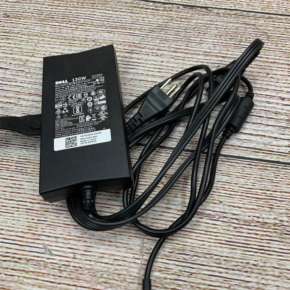 Dell 130W‎ AC Adapter Power Supply 19.5V 6.7A Model HA130PM130 Laptop Charger