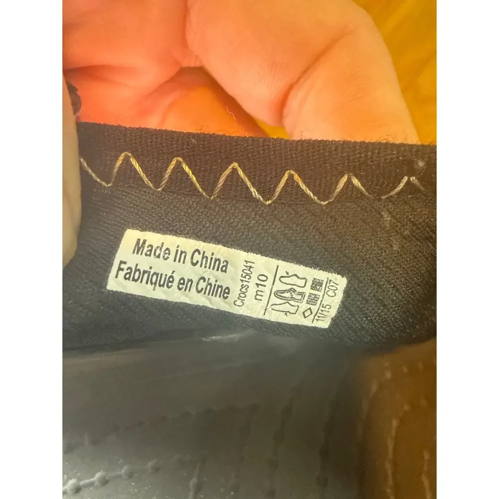CROCS Swiftwater Mesh Men Size 10 Brown Fisherman Deck Sandals Water Shoe