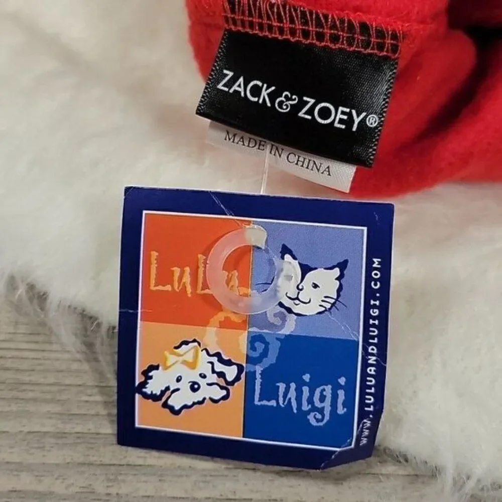 Zack & Zoey Dog Hoodie Sz XS