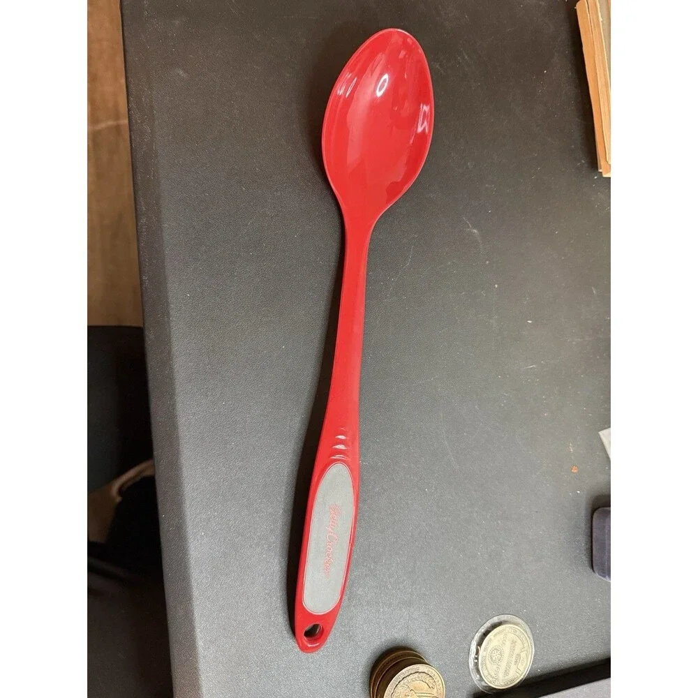 Betty Crocker Red Melamine Serving Spoon 13.75 