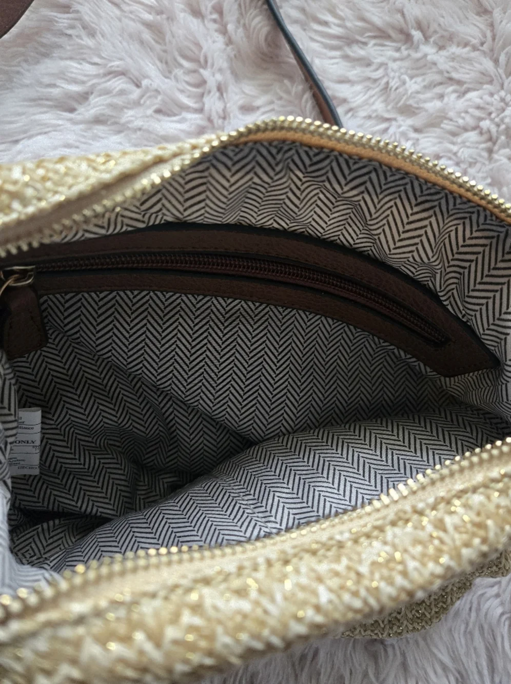 new directions crossbody woven