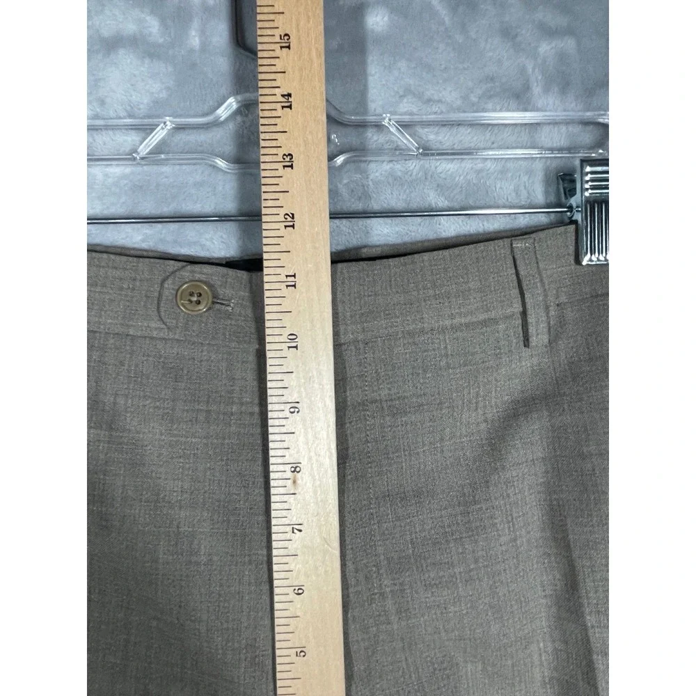 John Varvatos USA Mens 40x29 Bedford St-T Brown 100% Wool Dress Pants NWT $198