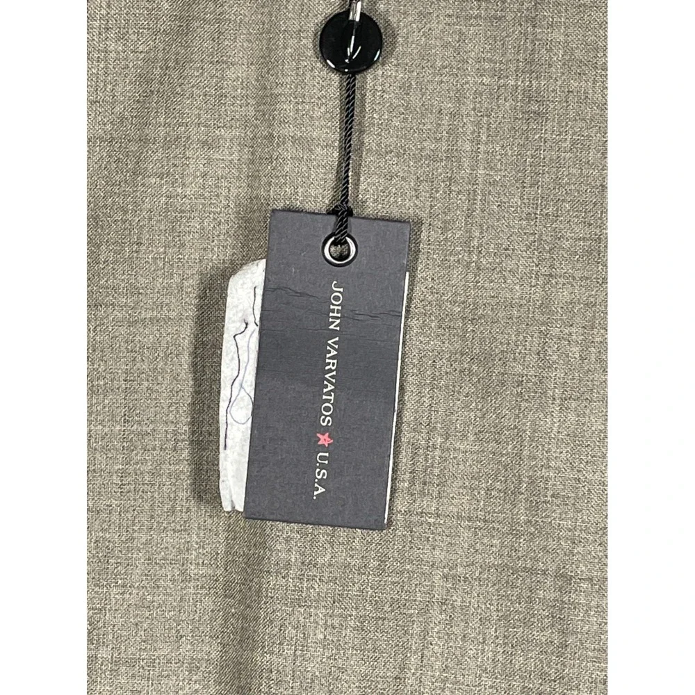 John Varvatos USA Mens 40x29 Bedford St-T Brown 100% Wool Dress Pants NWT $198