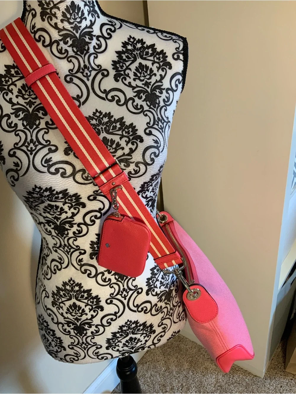 Kate Spade Rosie Crossbody Shoulder Bag Canvas and Leather