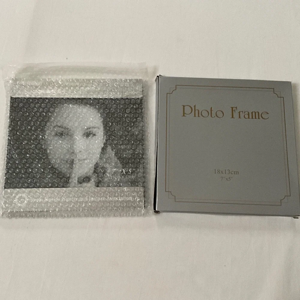 NIB Table Top 5x7” Photo Frame Silver