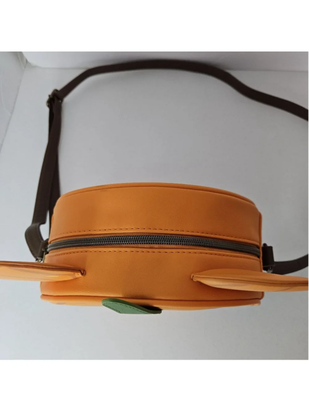 Disney Loungefly Orange Pumpkin Glow in the Dark Mickey Crossbody Bag One Size