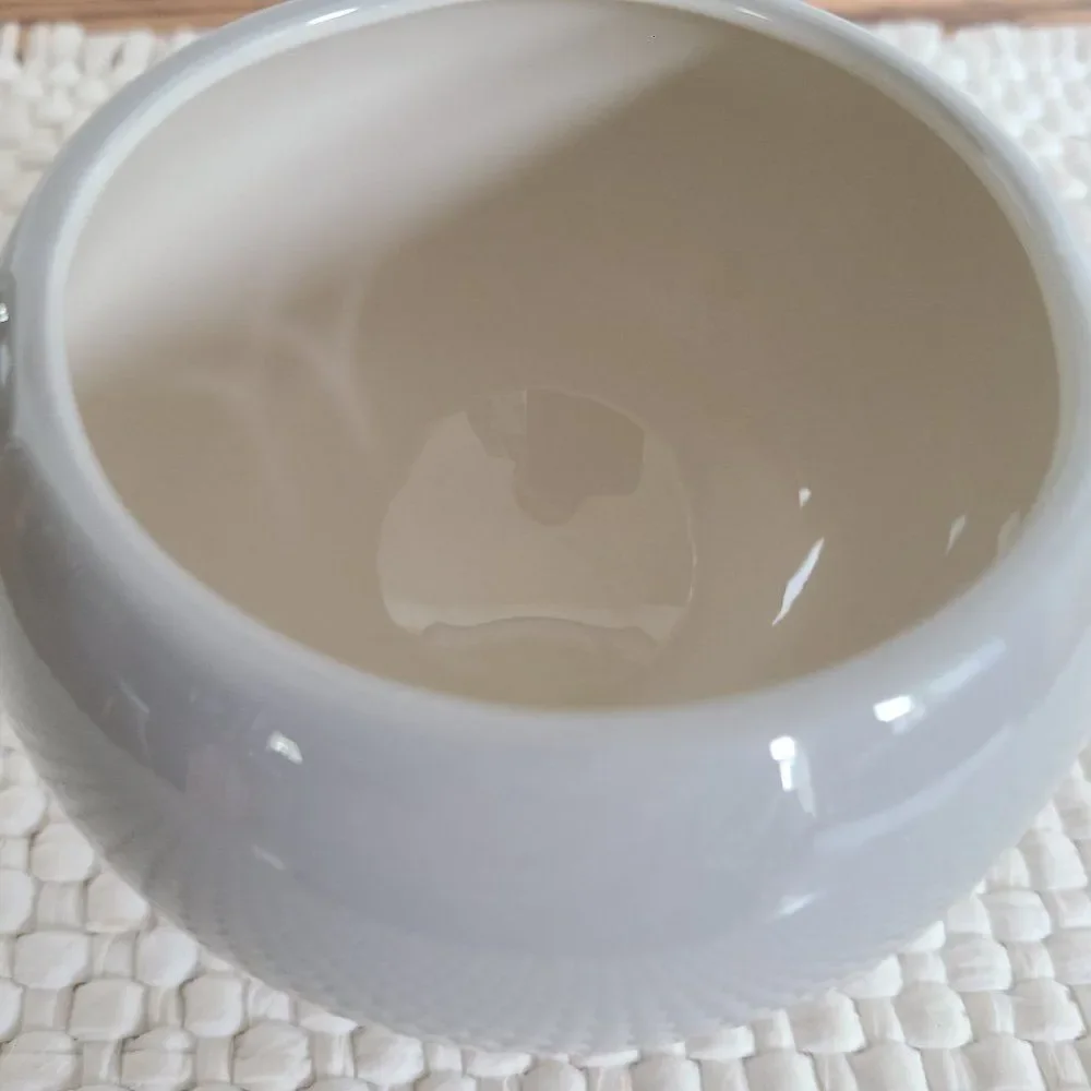 Vintage Flintridge China Brookmere (Rim) Gray Platinum MCM Sugar Bowl No Lid