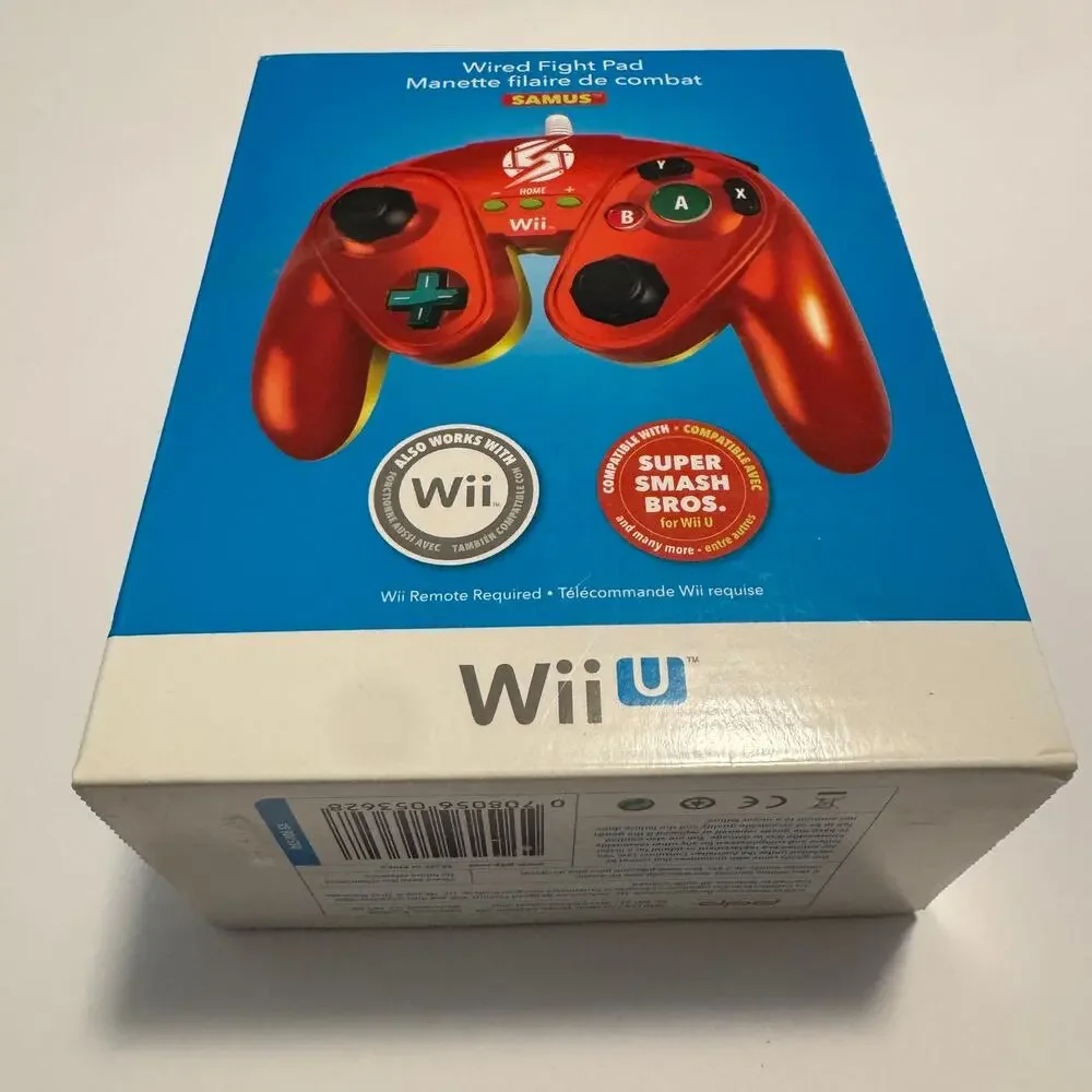 Wired Fight Pad Controller Nintendo Wii U Samus BRAND NEW Metroid GameCube NIB