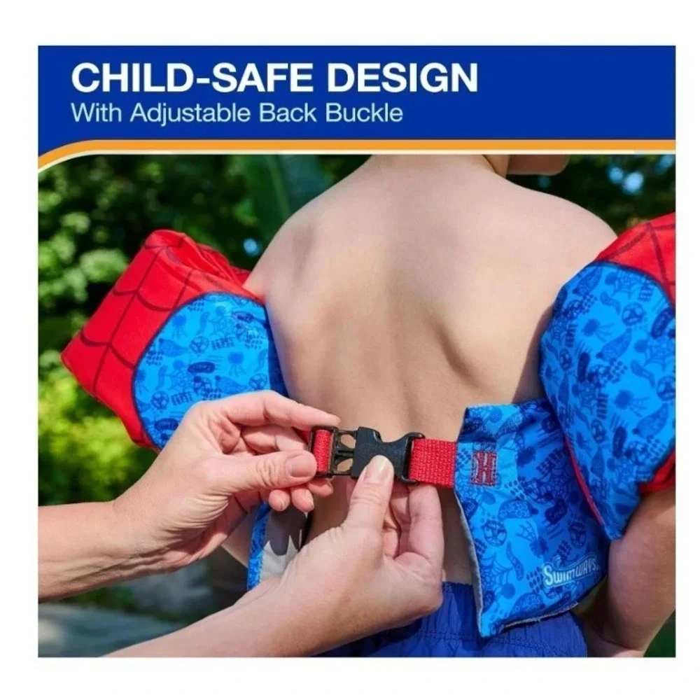 Marvel Spidey Swim Trainer, US Coast Guard Approved Life Vest Kids Swim Vest, Ar