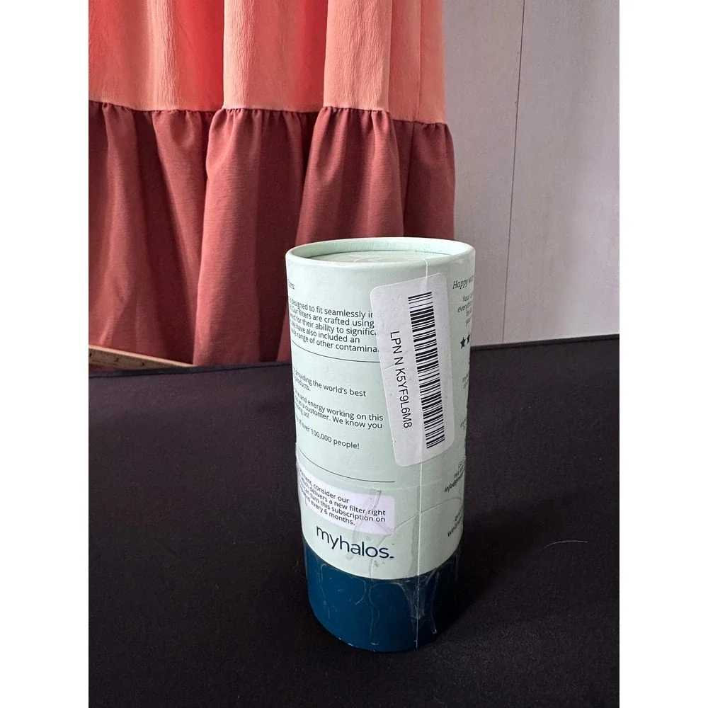 MyHalo Fixed Head Shower Filters 2 Pack Replacement Cartridges Triple Filtration