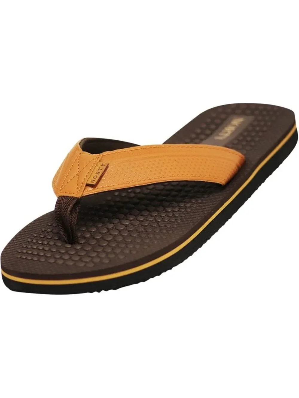 Norty Thong Men's Brown Tan Footwear For Summer Comfortable Sandals Casual