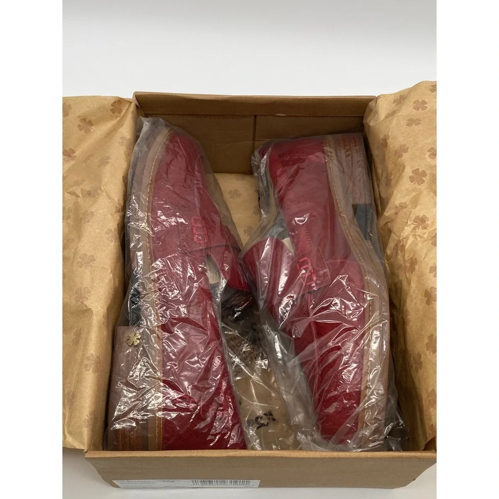 Lucky Brand Salima 2 Red Haircalf Penny Loafers Bossa Nova Womens 12M LK-SALIMA2