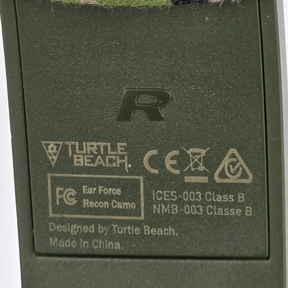 Turtle Beach Recon 50p Gaming Headset‎ (works) Olive Green Camo- MIC NOT WORKING