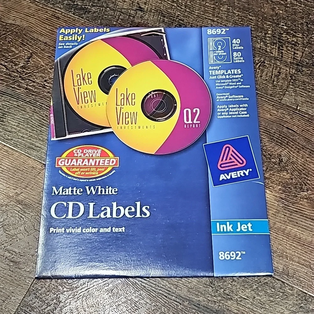 Avery 8692 Matte White CD Labels