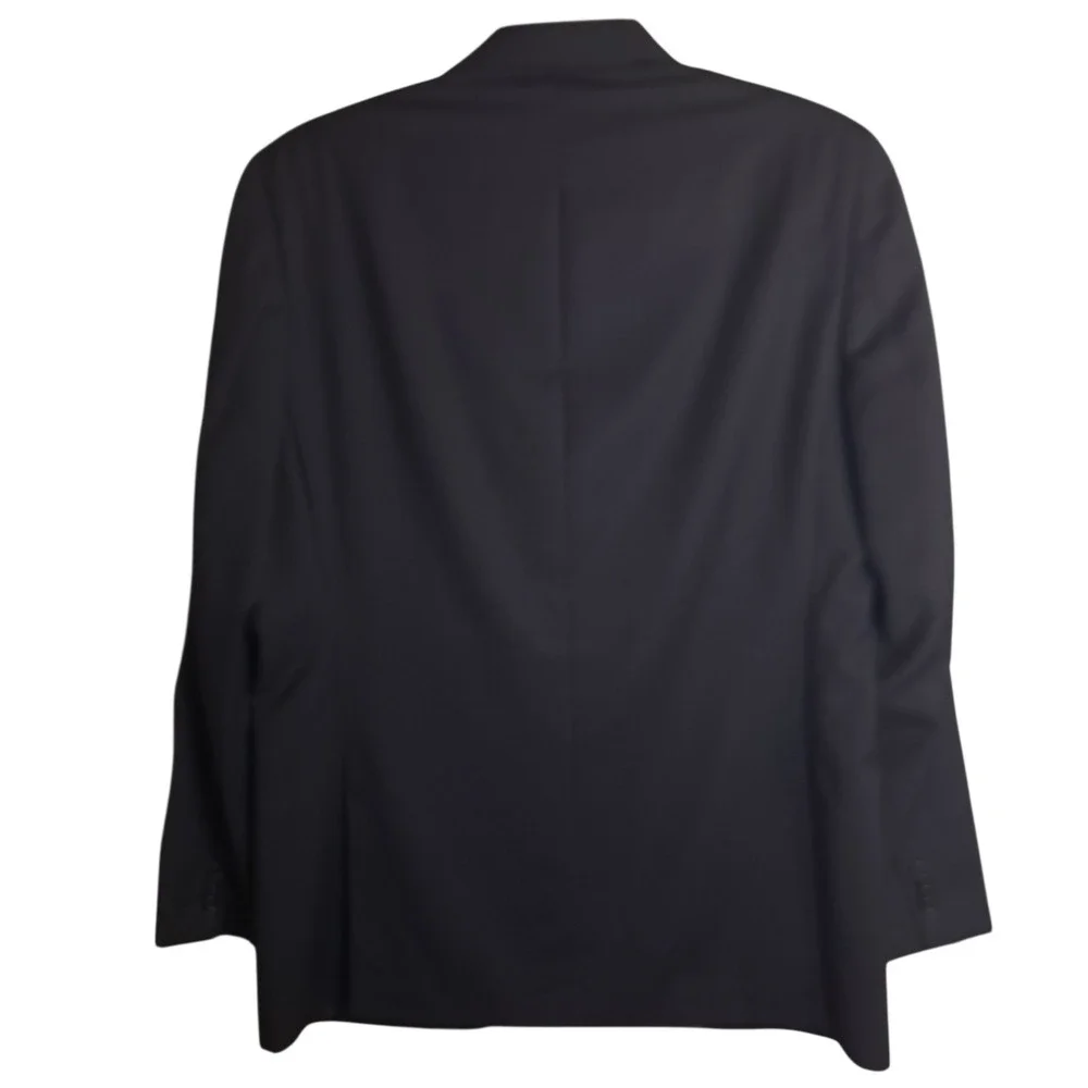 Alfani Men's Two Button Blazer Suit Jacket Black Size 44R 100%‎ Pure New Wool