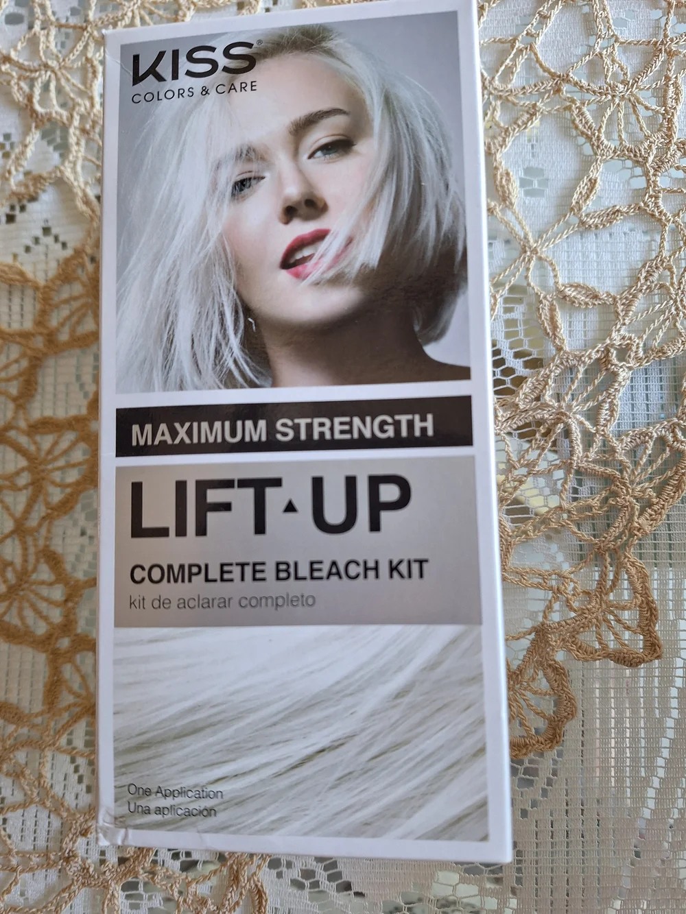 KISS Lift-Up Complete Bleach Kit — Maximum Strength White Hair Bleach