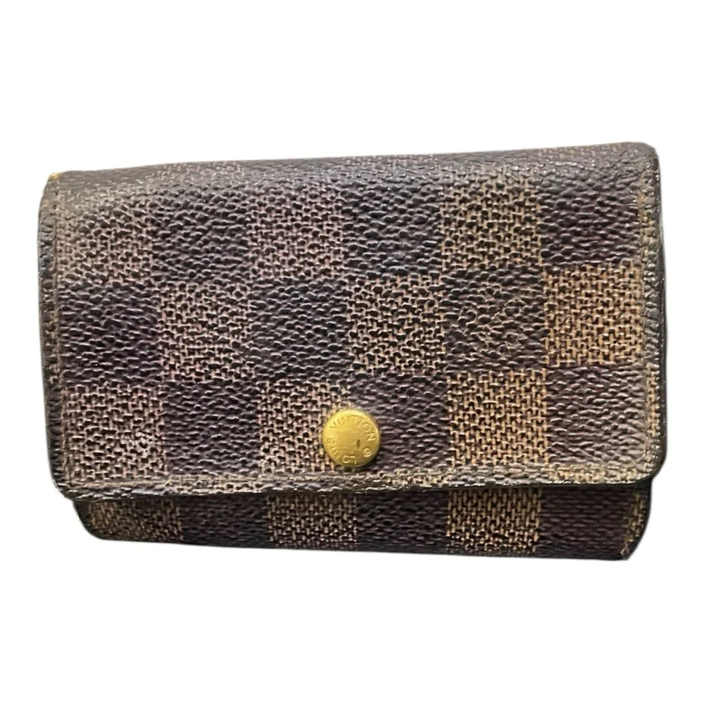 Louis Vuitton Brown Wallet with Gold‎ Accent