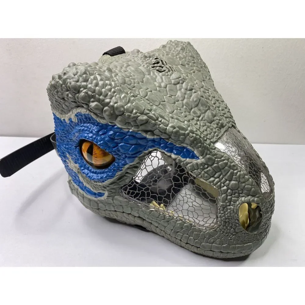 Jurassic World Dinosaur Mask Chomp N Roar‎ Helmet Velociraptor Blue Raptor 2017