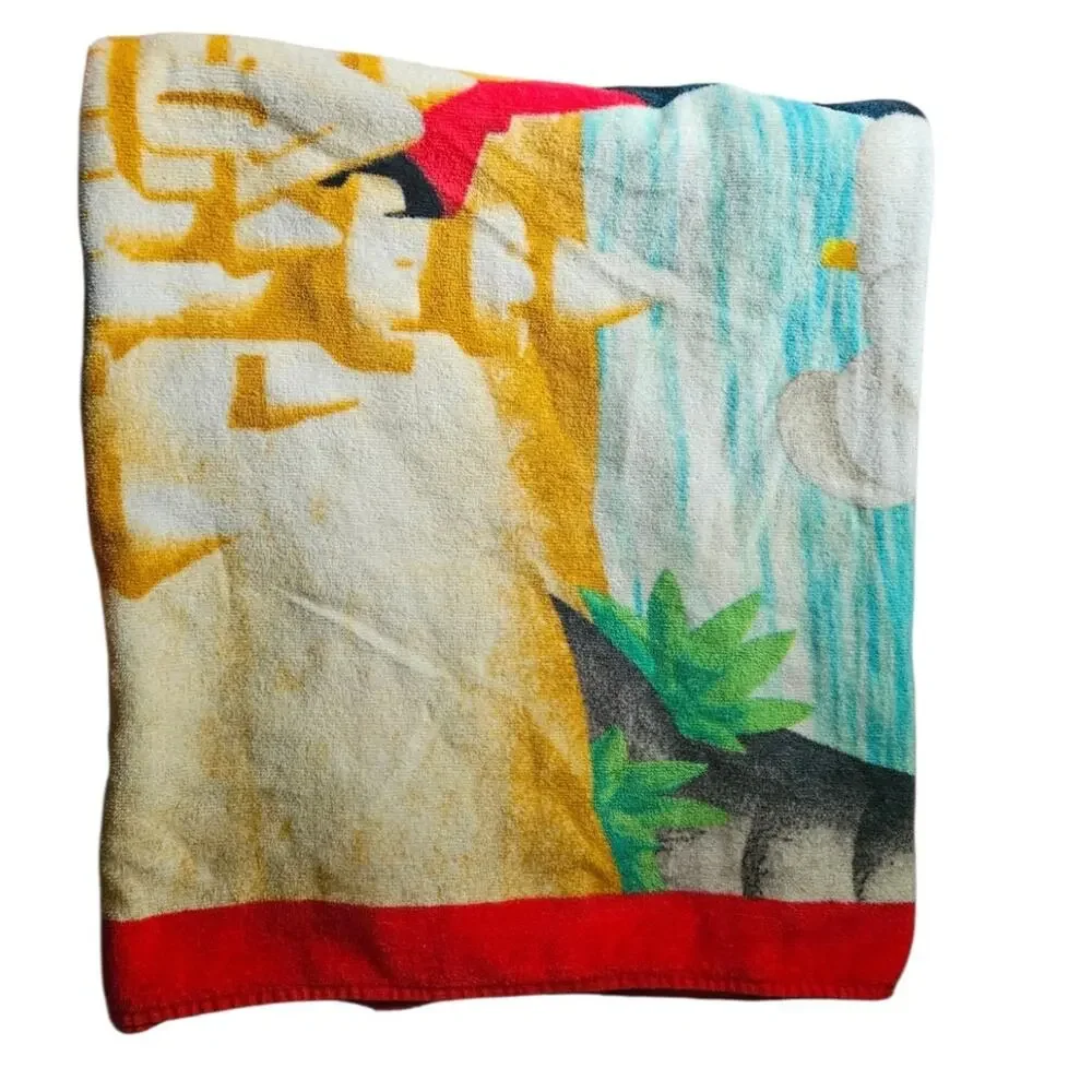 Disneyland Resort Mickey Mouse Sand Castle Beach Towel Red
