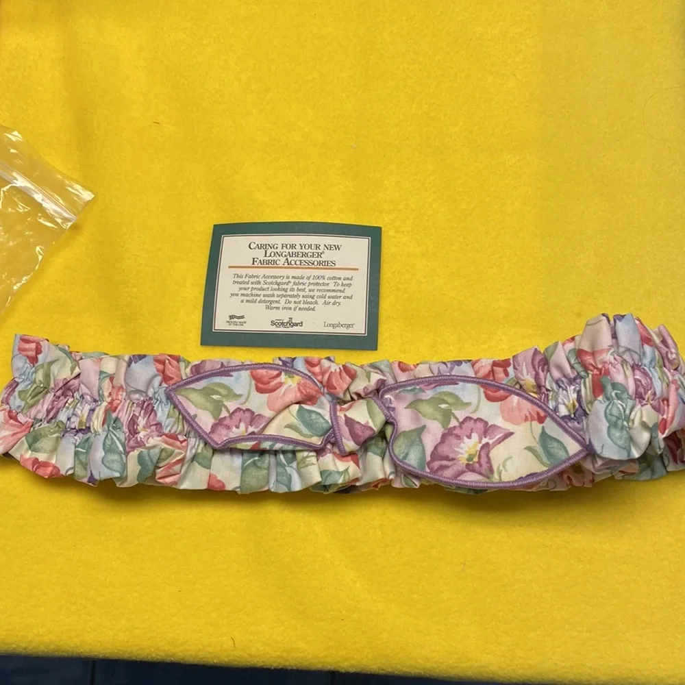 Longaberger Fabric Garter-Large. Morning Glory