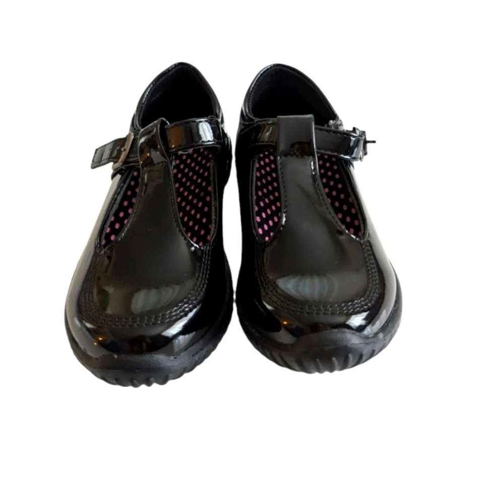 NWOT JABASIC Girls Mary Jane T-Strap School Uniform Flats Shoes Size 13 Black