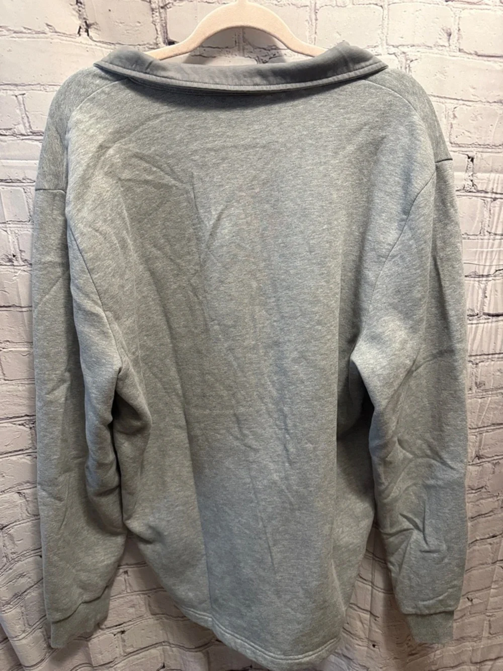 Calvin Klein Gray White Black Colorblock Quarter-Zip Pullover