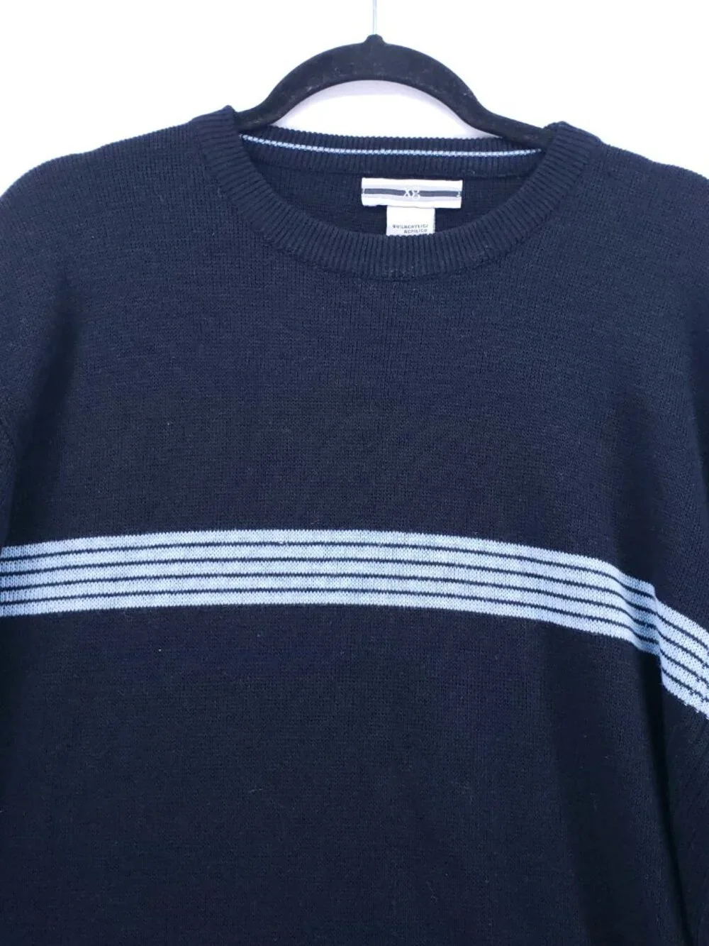 XG Vintage Pullover Sweater Size L Mens Knit Striped Y2K Streetwear Preppy