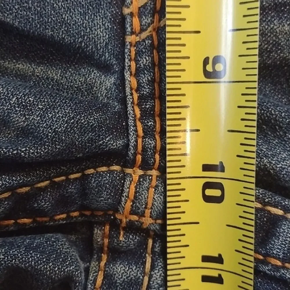 True Religion Blue Bobby Medium Wash Y2K Denim Baggy Jeans Size 38