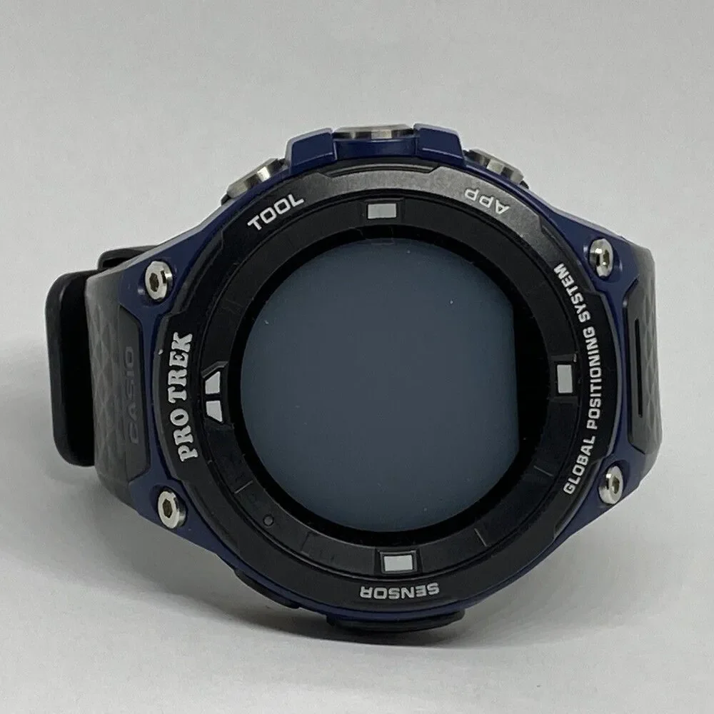 Casio Pro Trek WSD-F20 Men's Black Silicone Digital Display Smartwatch EY541