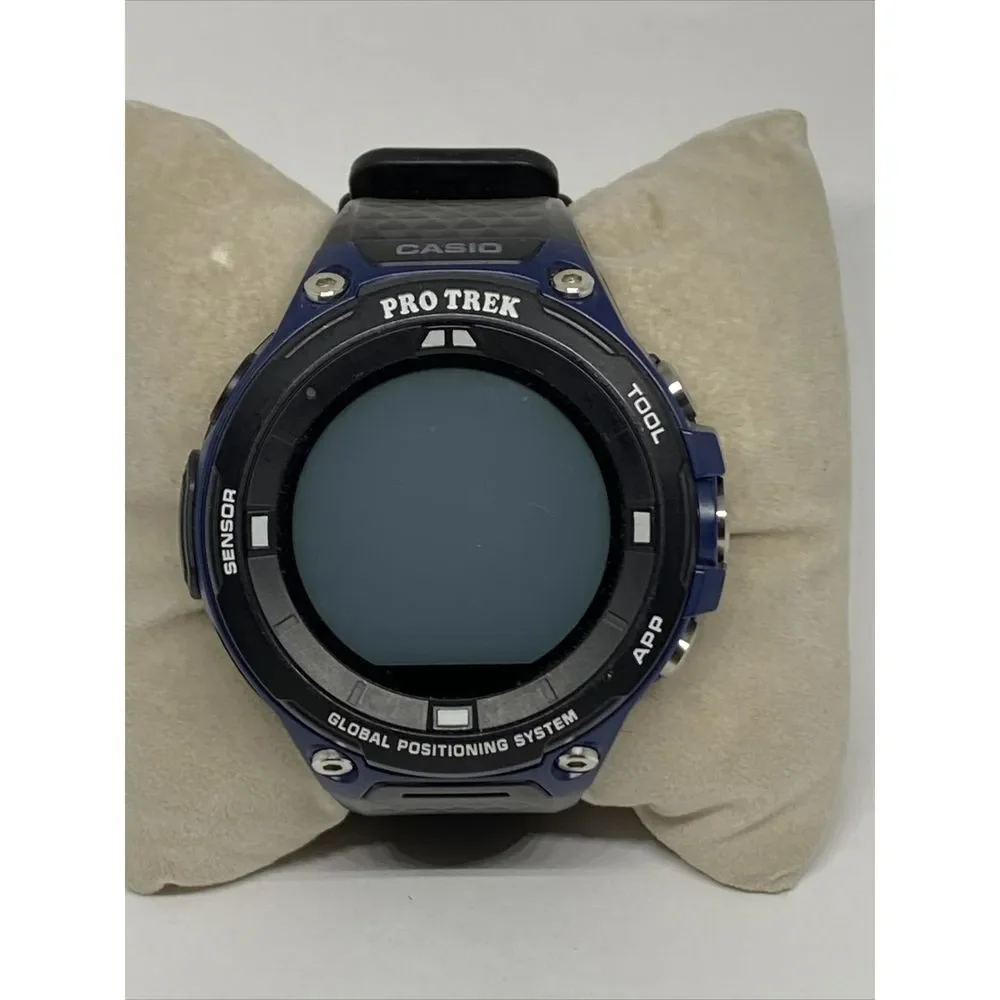 Casio Pro Trek WSD-F20 Men's Black Silicone Digital Display Smartwatch EY541