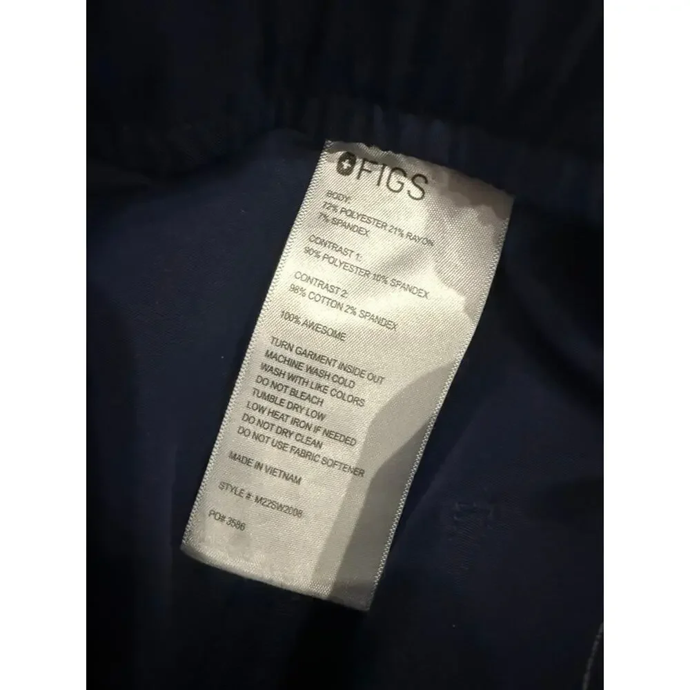 FIGS Men's Tansen Scrub Jogger Pants Size‎ Small Navy Blue Technical Collection