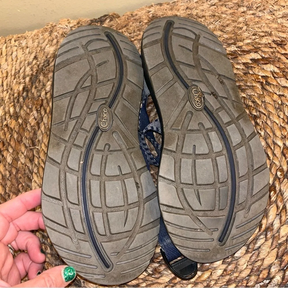 Chaco Z/1 Men Size 10 Blue Stripe Hiking Sport Sandals EUC!