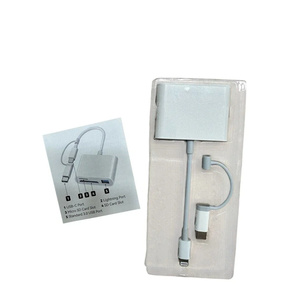 Trail Camera SD Card Viewer Reader Lightening & USB-C Port Micro & Standard SD