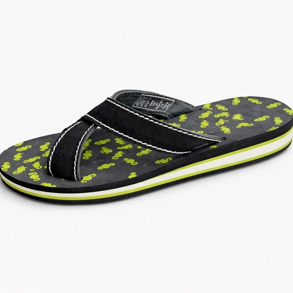 Lands’ End Kids Navy Slip On Sandals Youth Size 5 NEW No Tags