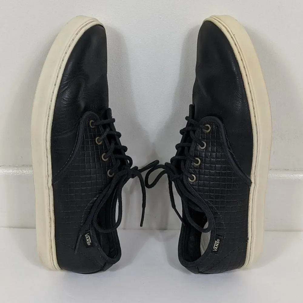 Vans Ludlow Europe Leather Sneakers Men's 7 Black