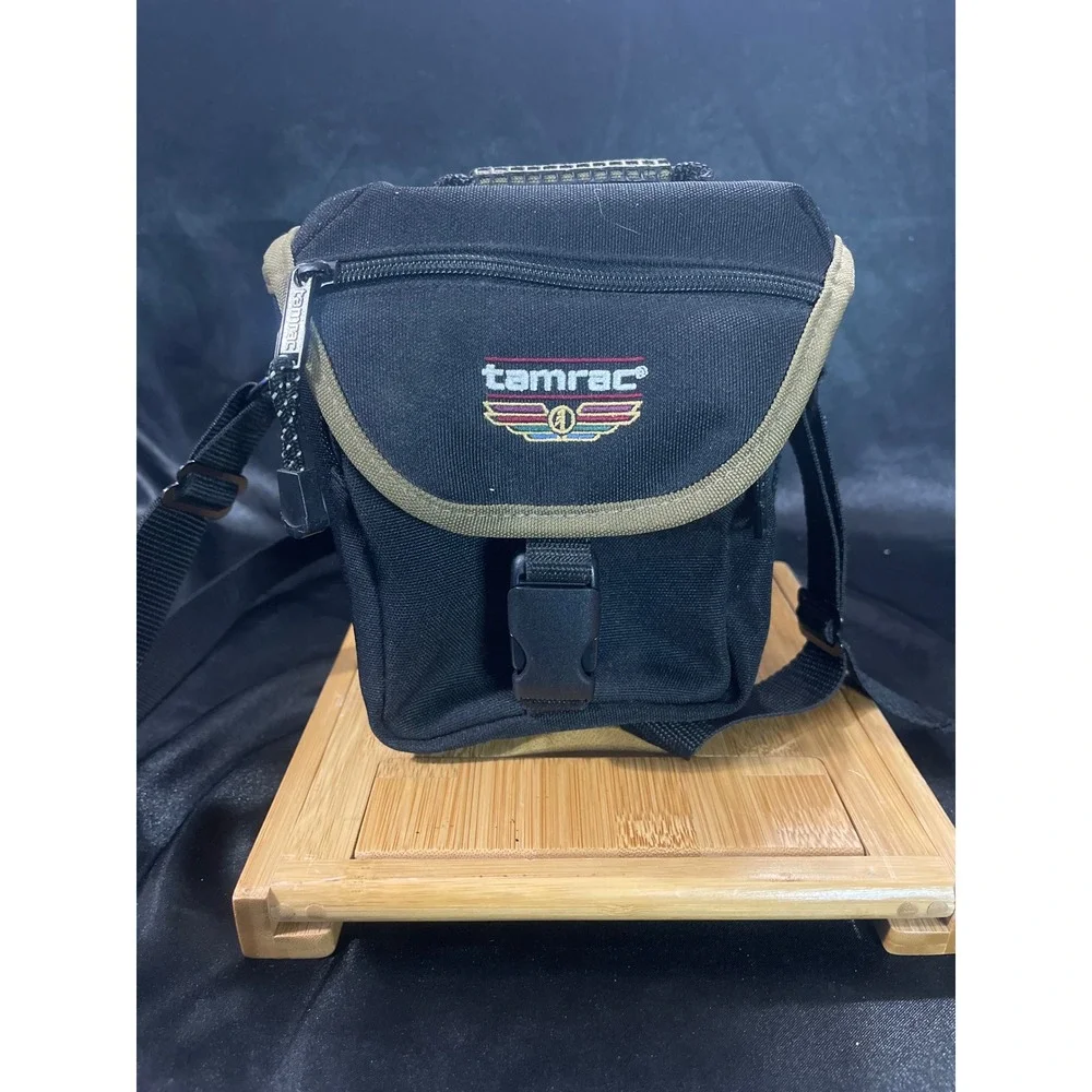 Tamrac 5400 Camera Shoulder Bag Black Olive Green Padded Case with Belt Loop