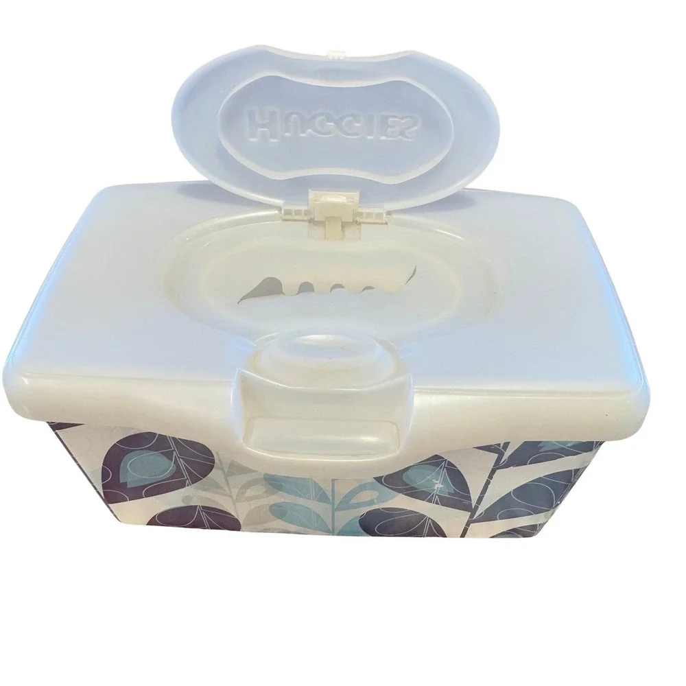 Huggies Baby Wipes Container EMPTY Wipe Case Holder Blue & Purple