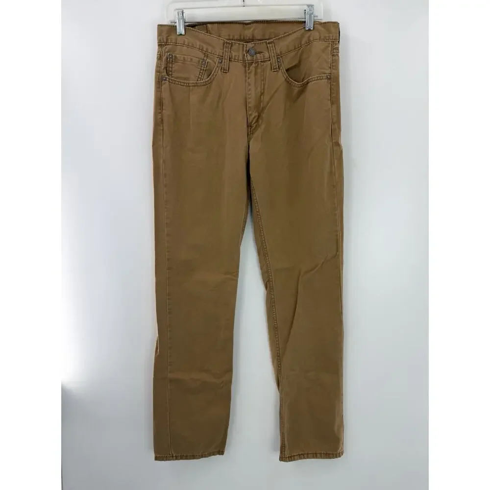 Levi’s Men’s 514 100% Cotton Jeans Pants Brown Size 32 X 34 Straight Leg