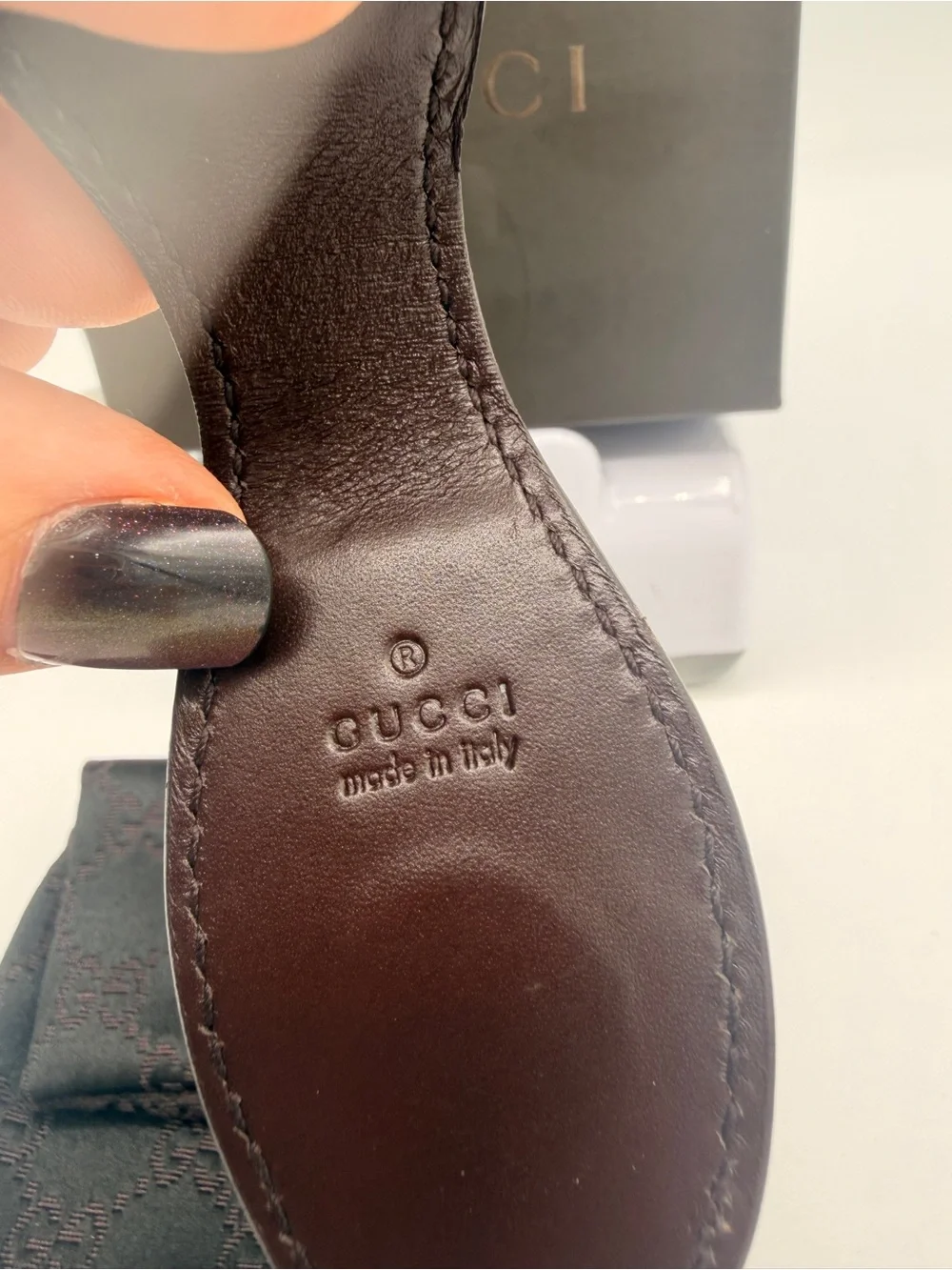 Gucci leather money