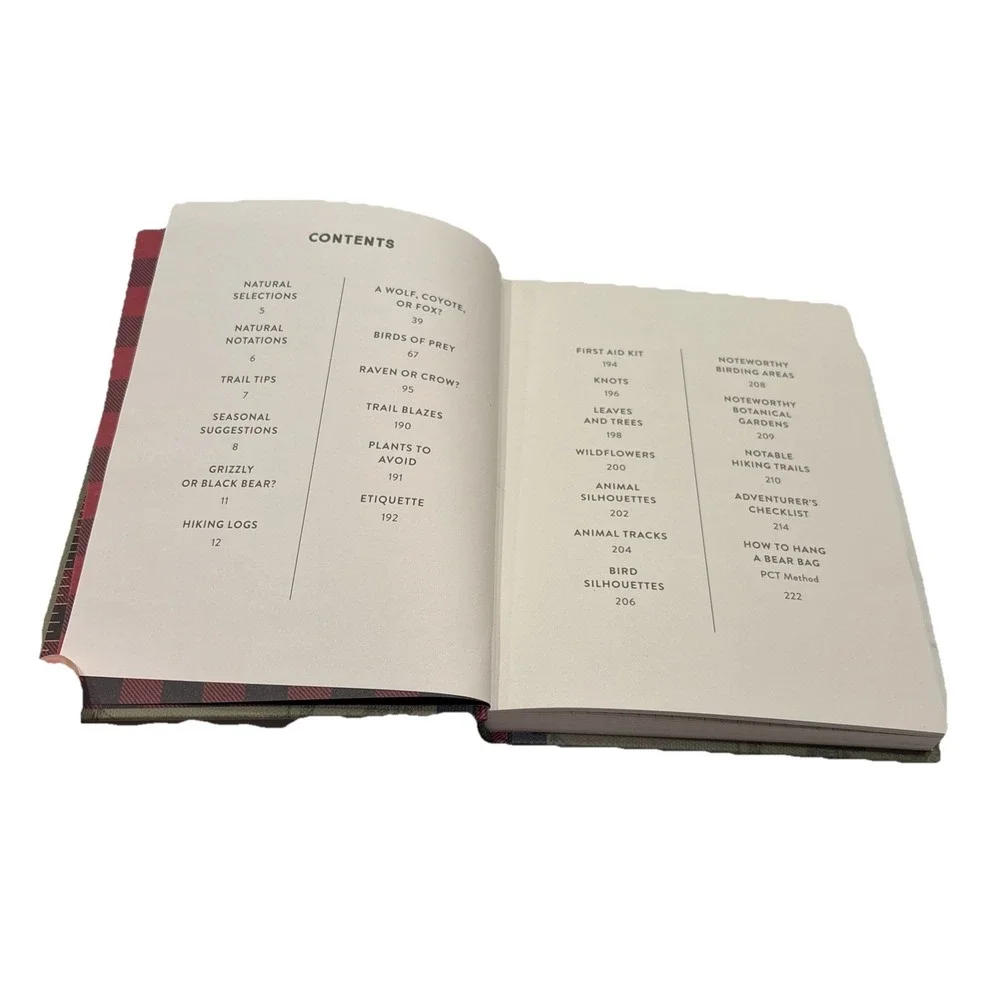Woolrich Nature Journal Hardcover Green Plaid Spine Blank Lined Notebook‎