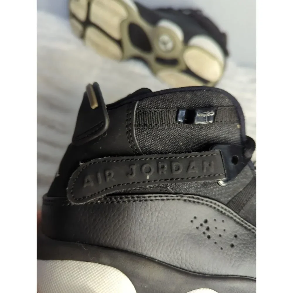 Nike Jordan Jr‎ 6 Rings Sneakers Black/Matte Silver-White 323419-021. Size 6.5Y