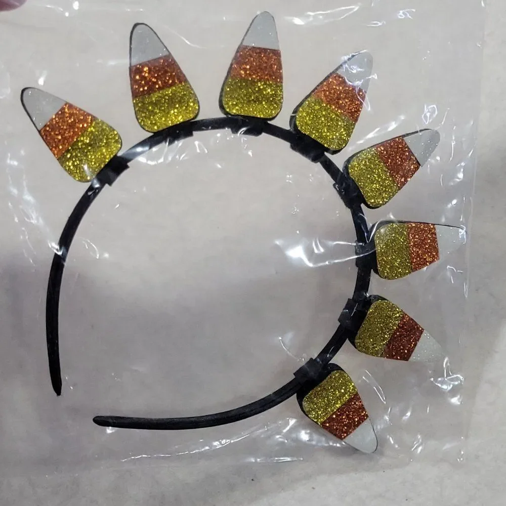 BTween Trick Or Treat Halloween Outfit Girls Size 4‎ Candy Corn Headband Holiday