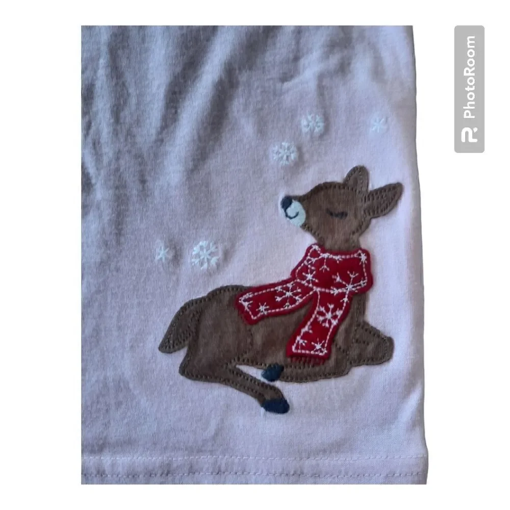 Carters Embroidered Deer Long Sleeve Shirt