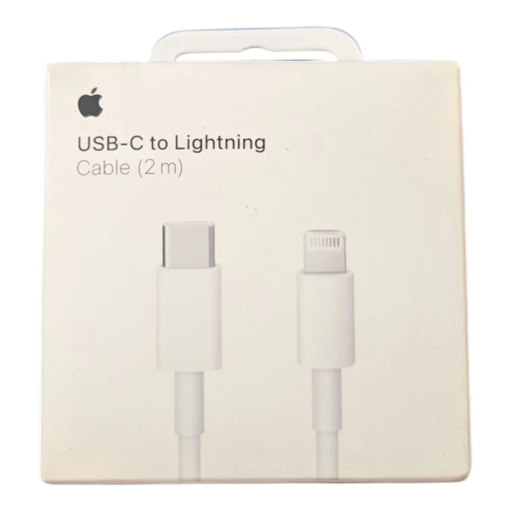 S5-OBMS Genuine Apple Lighting to USB-C 2m/6.6ft A2441 Cable‎ MW2R3AM/A (Stain)
