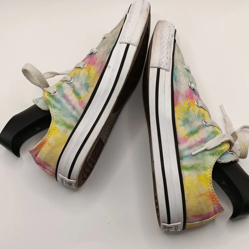 Converse Chuck Taylor Tie Dye‎ Low Top Sneakers Youth Kids US 2 Fun Colorful