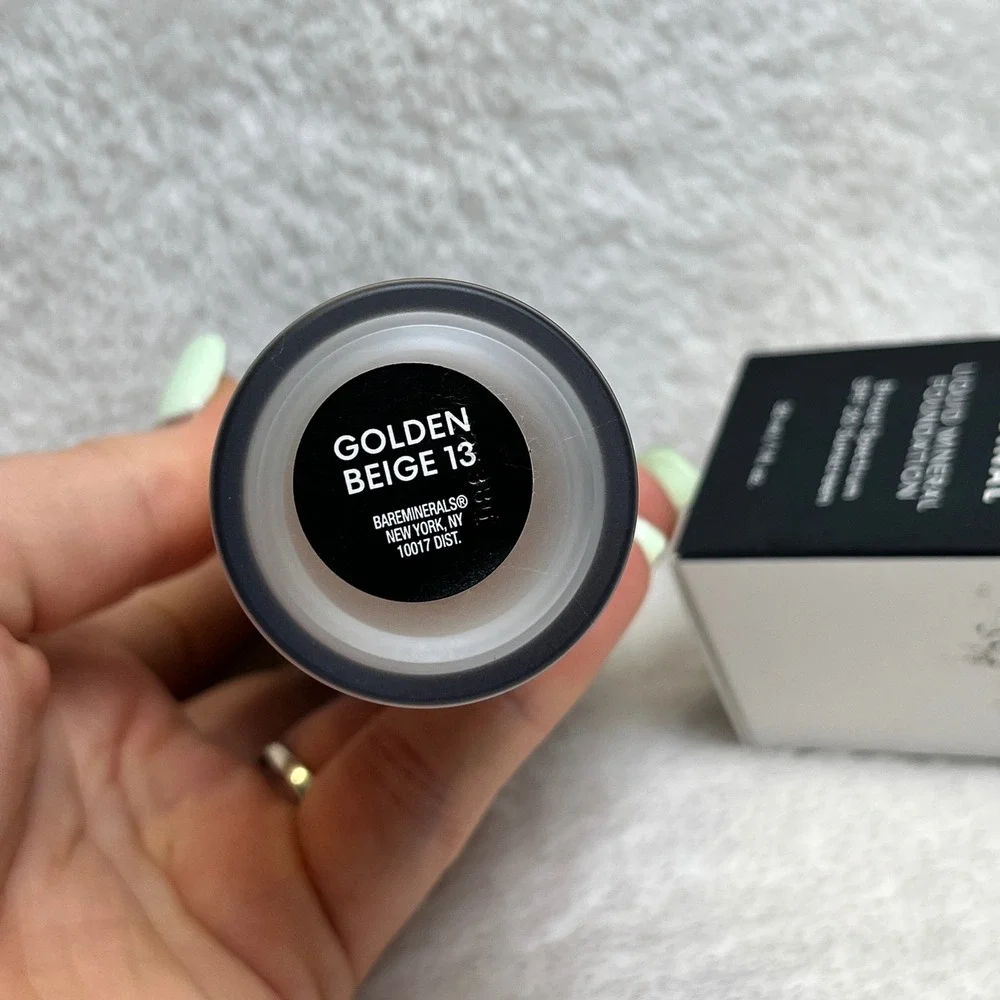 bareMinerals Original Liquid Mineral Foundation Golden Beige 13 SPF 20 -‎ NEW