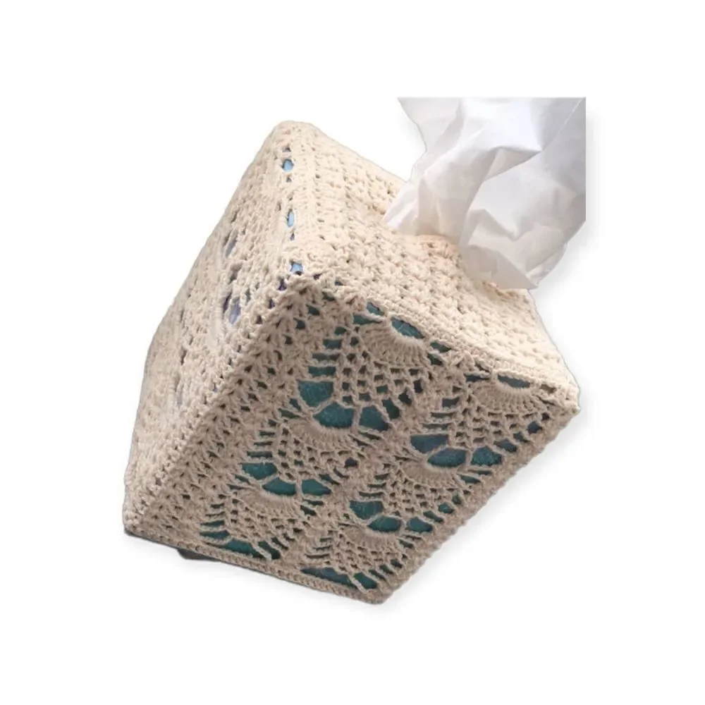Handcrafted Vintage Crochet Tissue Cover