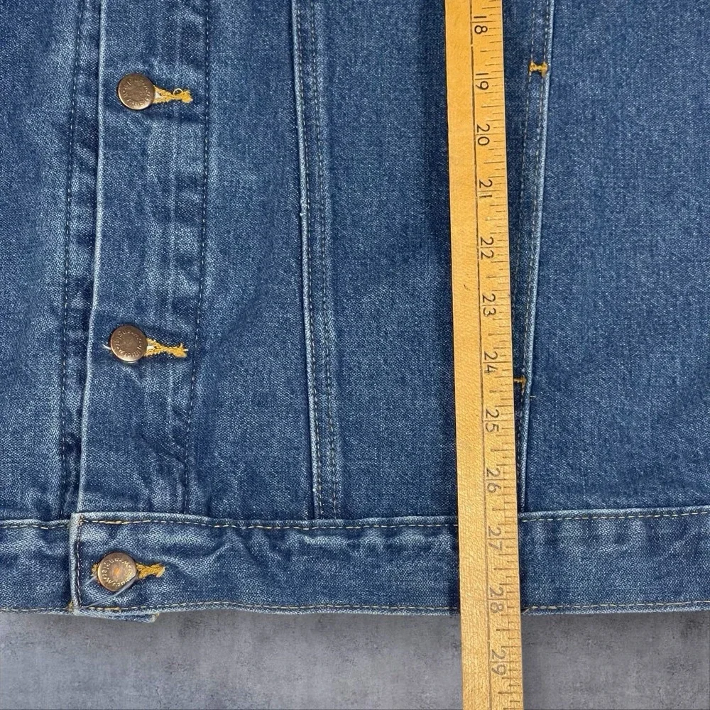 Wrangler Denim Trucker Jacket Mens XL Unlined‎ Western Rodeo Ranch Rodeo
